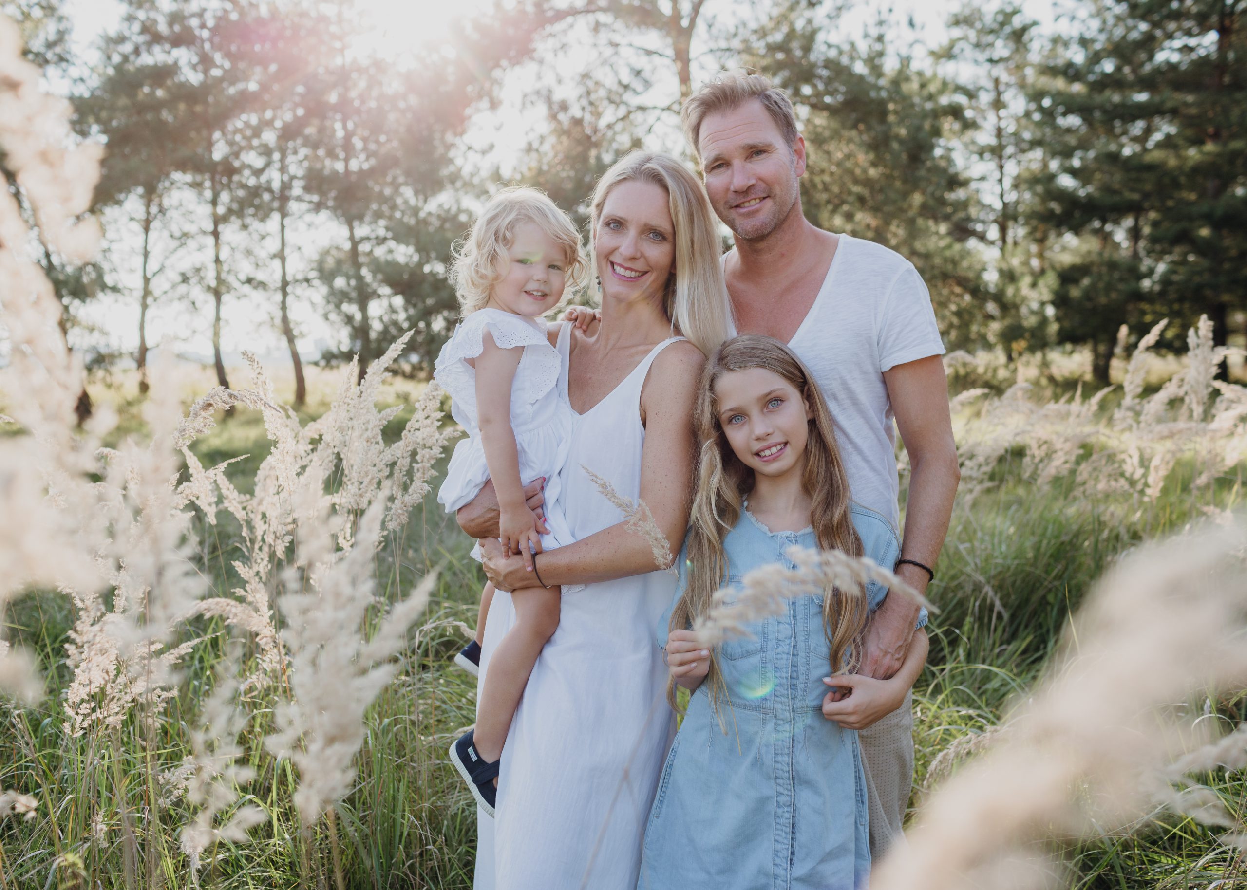 sommerliches Familienfoto